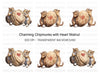 Chipmunk Couple Heart Nut Clipart Bundle