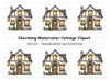 Tudor Style Cottage Clipart Bundle