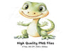 Adorable Lizard Clipart Bundle