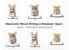 Cute Mice Writing Clipart Bundle