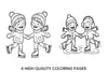 Ice Skating Winter Friends Coloring Books