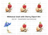 Snails Carrying Berries Clipart Bundle