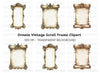 Vintage Scroll Frames Clipart Bundle