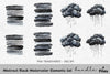 Abstract Black Elements Clipart Bundle
