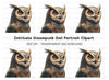 Steampunk Owl Illustration Clipart Bundle