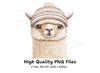 Three Alpacas in Hats Clipart Bundle
