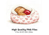 Snuggly Peanut Butter Jelly Clipart Bundle