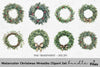 Christmas Wreaths Clipart Bundle