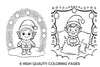 Cute Christmas Elf Coloring Books Coloring Books