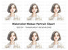 Portrait of Woman Clipart Bundle