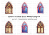 Stained Glass Window Clipart Bundle