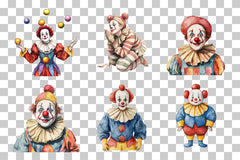 Circus Clown Performer Clipart Bundle - CraftNest - Digital Crafting and Art