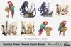 Nautical Pirate Themed Clipart Bundle