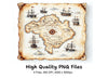 Old World Map and Ship Clipart Bundle