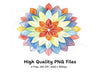 Vibrant Mandala Clipart Bundle