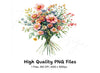 Wildflower Bouquet Clipart Bundle