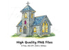 Fantasy Church Clipart Bundle