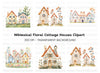 Floral Houses Clipart Bundle