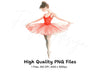 Graceful Ballerina Clipart Bundle