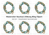 Nautical Rope Wreath Clipart Bundle