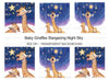 Baby Giraffes Stargazing Clipart Bundle