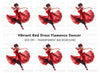 Flamenco Dancer in Red Clipart Bundle
