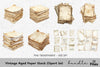 Vintage Aged Stack Clipart Bundle