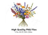 Wildflower Bouquets Clipart Bundle