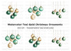 Elegant Christmas Ornaments Clipart Bundle
