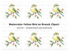 Bird on Branch Clipart Bundle
