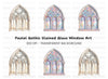 Elegant Gothic Arch Window Clipart Bundle