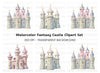 Fairytale Princess Castle Clipart Bundle