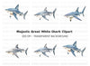 Great White Shark Clipart Bundle