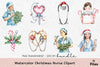 Christmas Nurse Clipart Bundle