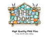 Stone Home Signs Clipart Bundle
