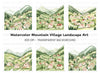Mountain Village Clipart Bundle