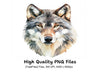 Wolf Head Clipart Bundle
