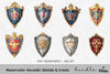 Heraldic Shields and Crests Clipart Bundle