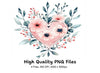 Floral Heart Shield Clipart Bundle