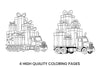 Christmas Truck with Gifts Coloring Books