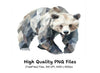 Geometric Bear Clipart Bundle
