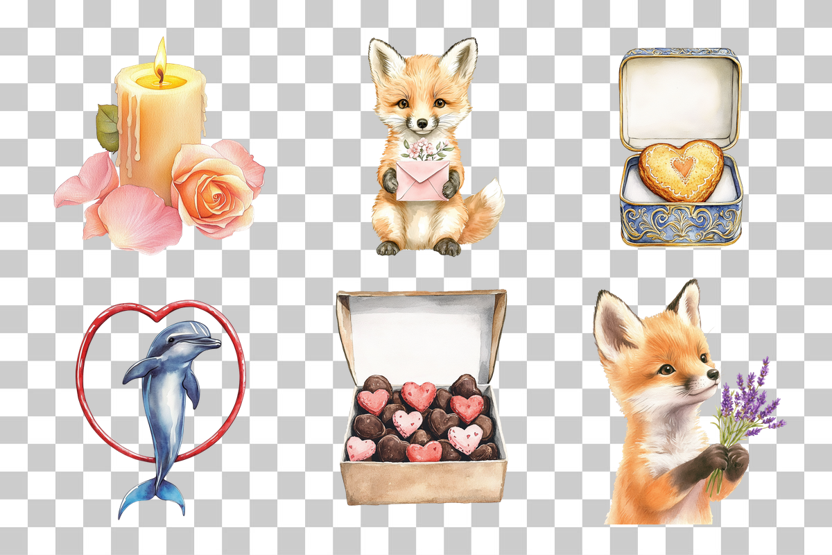 Sweet Valentine's Day Clipart Collection Bundle - CraftNest - Digital Crafting and Art