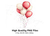 Balloon Confetti Clipart Bundle