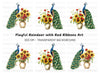 Elegant Peacock and Sunflower Clipart Bundle