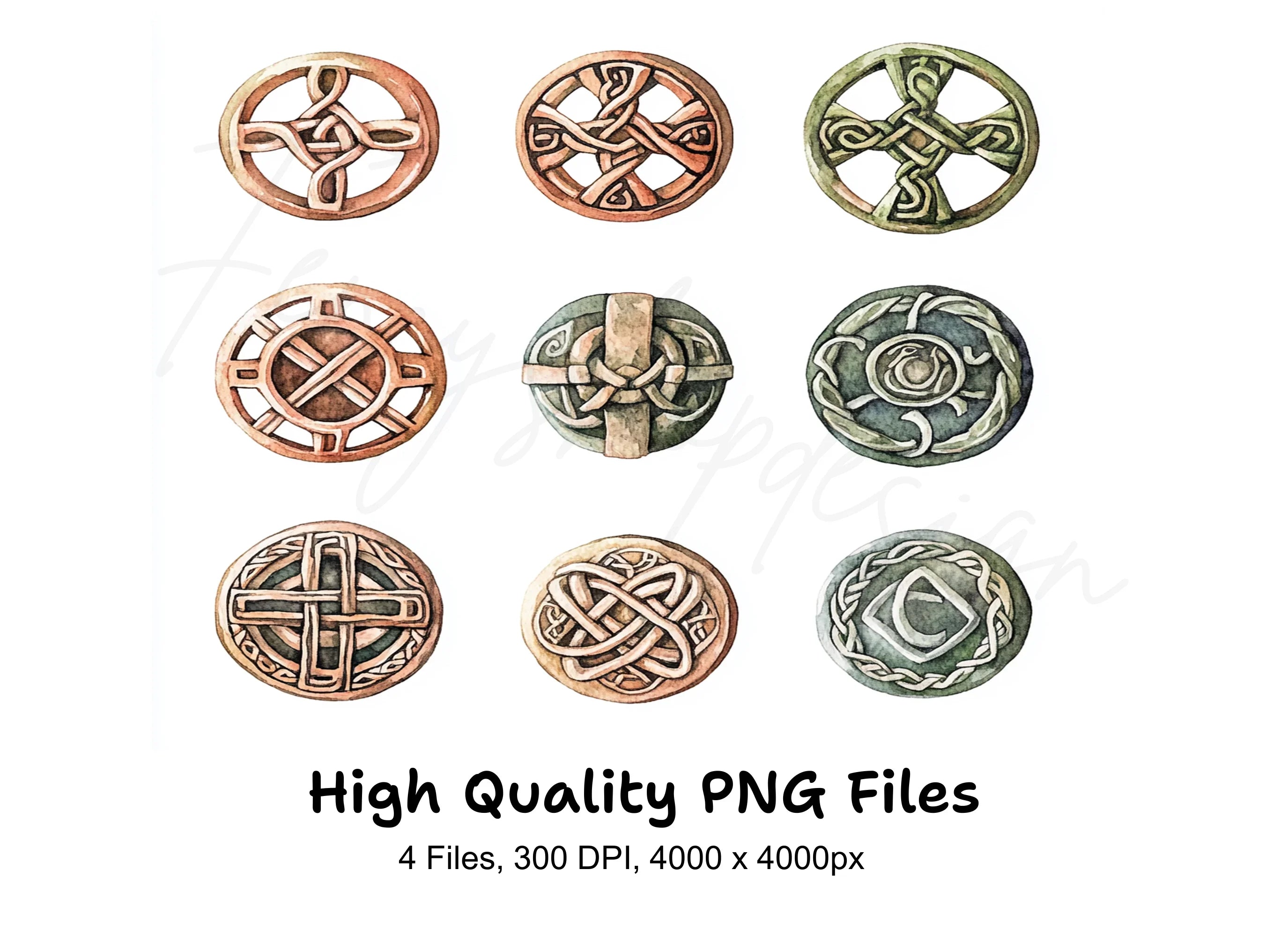 Celtic Knots and Symbols Clipart Bundle