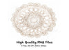 Elegant Lace Doilies Clipart Bundle