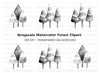 Winter Trees Clipart Bundle
