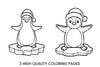 Cute Penguin Christmas Coloring Books