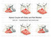 Alpaca Family with Baby Clipart Bundle