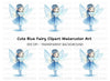 Cute Winter Fairy Magical Glow Clipart Bundle